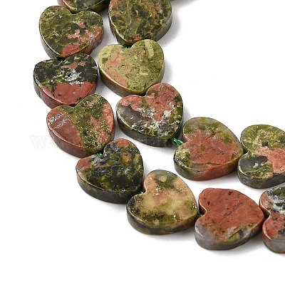 Природные Unakite бисер нитей G-M403-A23-03-1