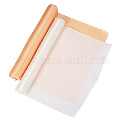2 camino de mesa de poliéster de 2 colores sólidos&nbsp;DIY-TA0014-08B-1