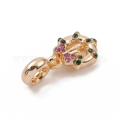 Европейские подвески из сплава со стразами PALLOY-I218-22KCG-1