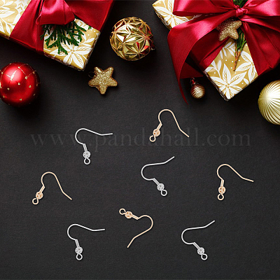 Wholesale DICOSMETIC 140Pcs Earring Fish Hook 2 Colors French