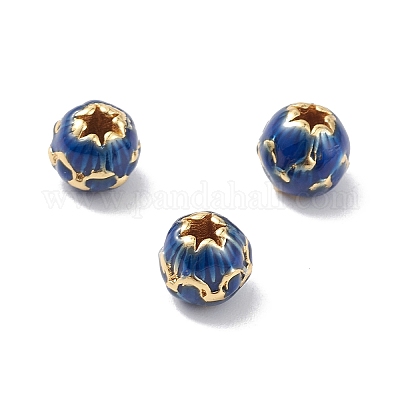 Стойки покрытие латунь эмаль бисер KK-L155-49B-G-1