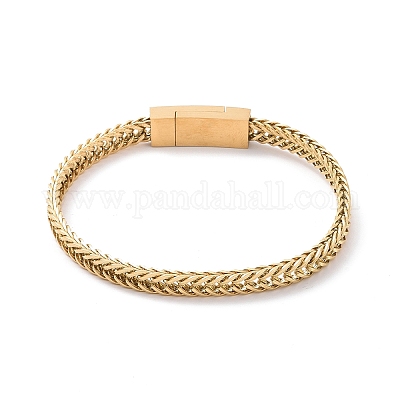 Браслеты-цепочки из нержавеющей стали 304 BJEW-P278-06-1