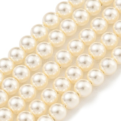 Стеклянные жемчужные бусины HY-G002-01A-02-1