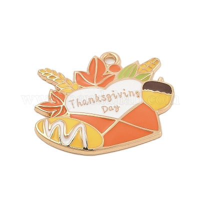 Подвески из сплава с эмалью ко дню благодарения FIND-Z064-03A-1