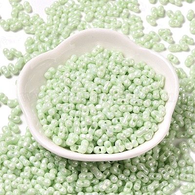 Непрозрачные цвета блестящие стеклянные бусины SEED-B001-01A-10-1