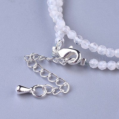 Ожерелья из бисера из натурального радужного лунного камня NJEW-K114-A-A11-1