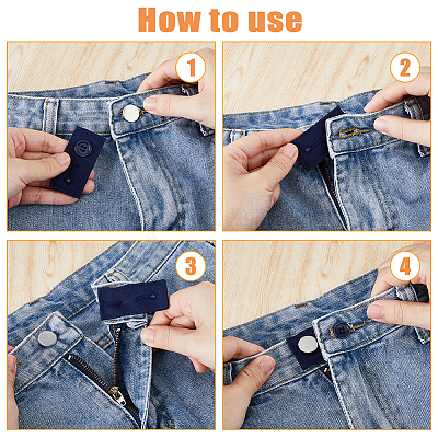 4 шт. хлопковые регулируемые брюки удлинитель талии FIND-FH0010-14A-1