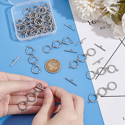 Комплекты застежек-тоглов из нержавеющей стали 304&nbsp;FIND-UN00009-1