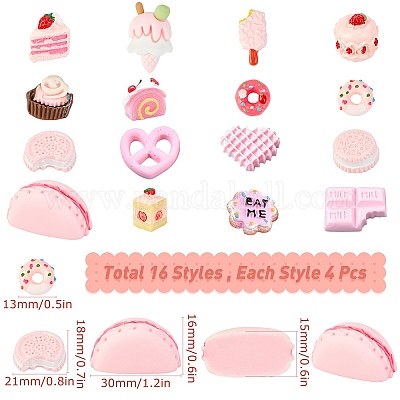 Кабошоны из смолы в стиле 64 шт. CRES-SC0002-10-1