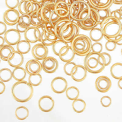250 шт. 5 размера латунных соединительных колец с покрытием для стойки KK-DC0002-07-1