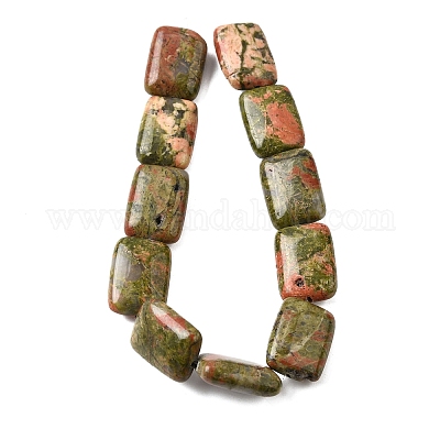 Природные Unakite бисер нитей G-S386-A02-1