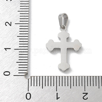 Подвески из нержавеющей стали 304 с микропаве из кубического циркония STAS-Z107-08P-11-1