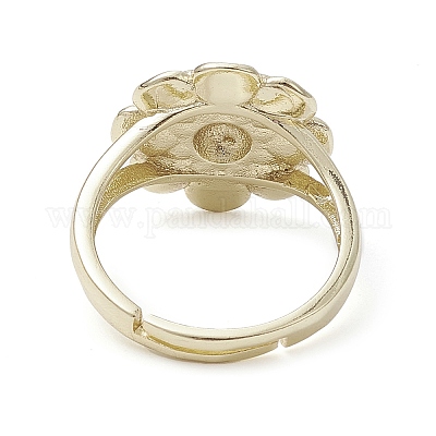 Обшивка стойки латунные регулируемые кольца RJEW-K257-13G-1