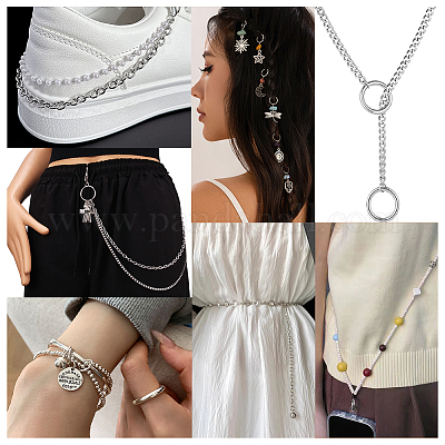 360 шт. 7 стиля вакуумного покрытия PVD из нержавеющей стали 304 открытые соединительные кольца STAS-ME0001-76-1