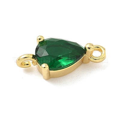 Шармы-соединители из латуни с паве из кубического циркония KK-Z120-31G-01-1