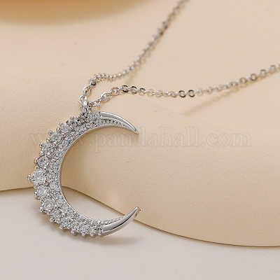 Нежные латунные подвески в форме луны для женщин FJ0957-1