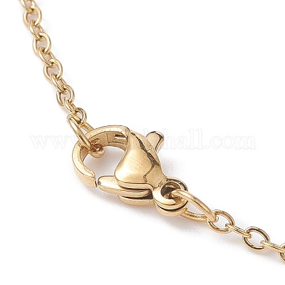 Колье с подвеской в виде креста из бисера из натуральных смешанных драгоценных камней NJEW-JN04357-1