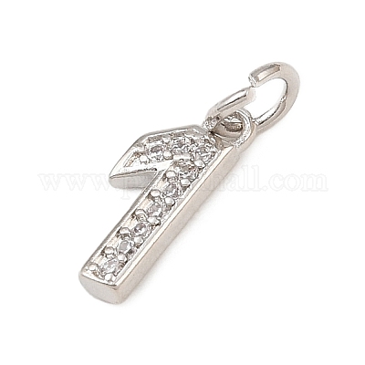 Латунные микропаве прозрачные кубические циркониевые подвески KK-G544-04P-1