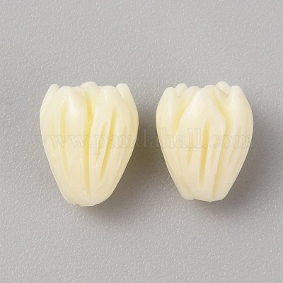 Непрозрачные бусины из цветочной розы из смолы RESI-TAC0022-01C-1