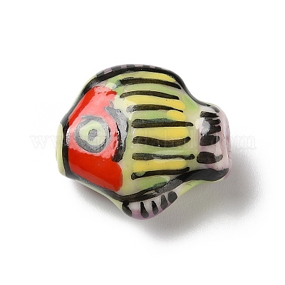 Фарфоровые бусины ручной работы PORC-Z006-04D-1