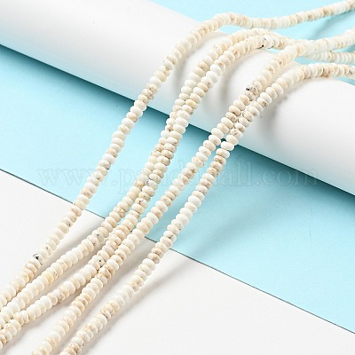 Бусины из натурального магнезита G-D474-02B-1