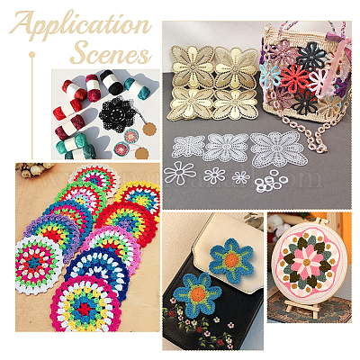 40 шт. 10 стиля: цветы DIY-WR0003-49-1