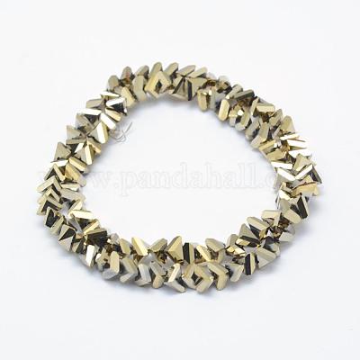 Стеклянные бусины с гальваническим покрытием  EGLA-J143-A-FP01-1