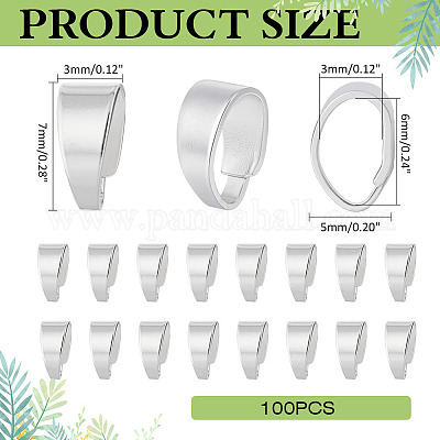 100 шт. латунные защелки на дужках KK-ME0002-95S-1