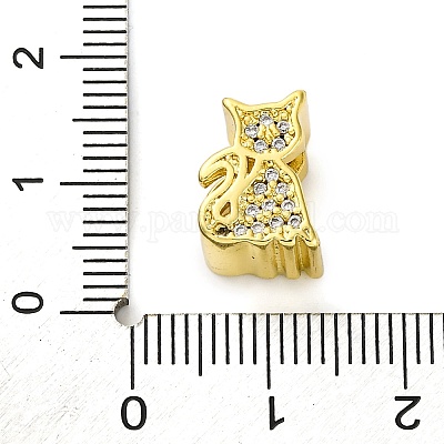 Стойки обшивки латунь микро проложить кубического циркония бусы KK-Z081-11-1