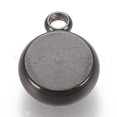 Оправы для подвесок из нержавеющей стали 304 в виде кабошонов STAS-K202-03B-B-1