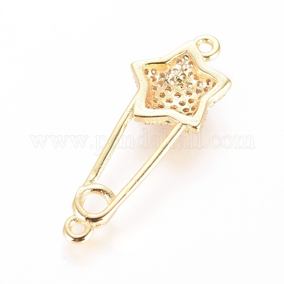 Соединители из латуни с микрочастицами и кубическим цирконием KK-I657-13G-A-1