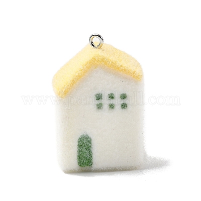 Подвески из непрозрачной смолы RESI-F062-02E-1