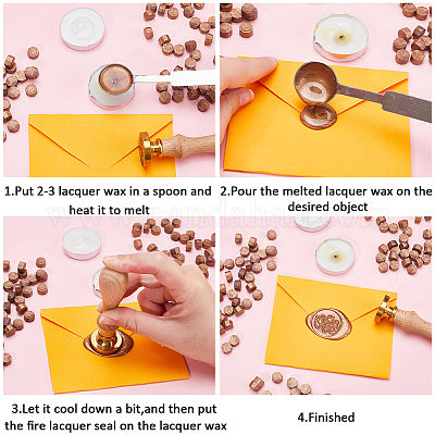 100шт восьмиугольные частицы сургуча DIY-CP0009-40A-1