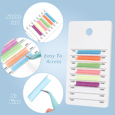 2шт 2-цветная акриловая доска для демонстрации накладных ресниц AJEW-GO0001-31-1