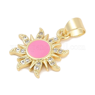 Латунные микро проложить кубического циркония подвески KK-Q028-29G-01-1