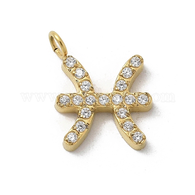 Ионное покрытие (ip) 304 нержавеющая сталь микропаве кубический цирконий подвески STAS-Z107-09G-05-1