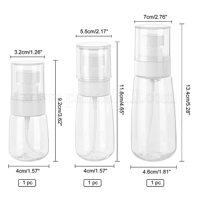3шт 3 стиля petg портативный флакон с распылителем духов MRMJ-CA0001-08B-1