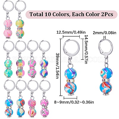 Кулон из тыквы ручной работы из полимерной глины с замком маркеры петель HJEW-SC0001-46-1