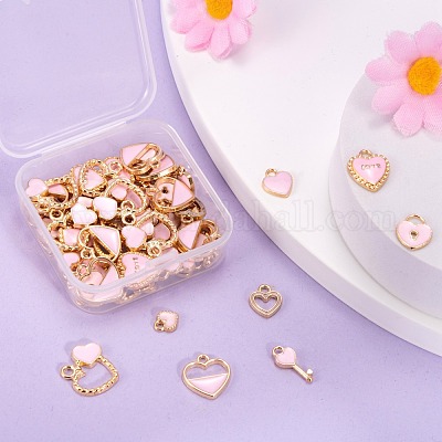 80 шт. 8 стильные подвески из светлого золотого сплава с эмалью ENAM-LS0001-69-1