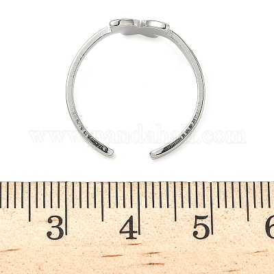 Регулируемые манжетные кольца из нержавеющей стали 304 RJEW-Z105-01P-02-1