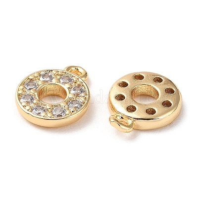 Латунные микро проложить кубического циркония подвески KK-Q779-01G-1