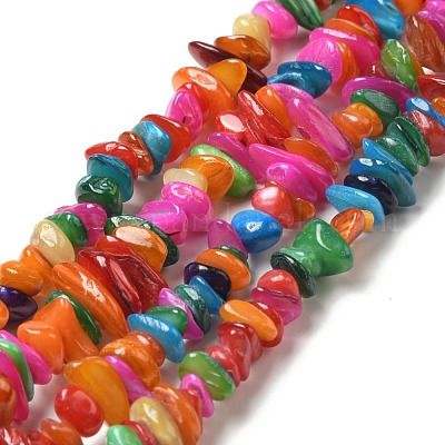 Chapelets de perles de coquillage naturel&nbsp;BSHE-G029-01A-1