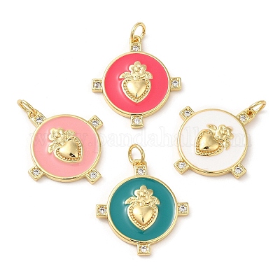 Латунные микро проложить кубического циркония подвески KK-M246-16G-1