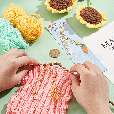 Латунные вязальные цепочки для счетчика рядов HJEW-NB00125-1