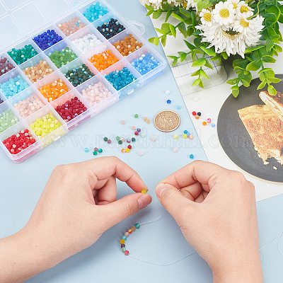 24 нить 24 цвета имитируют бусины из австрийского хрусталя GLAA-AR0001-58-1