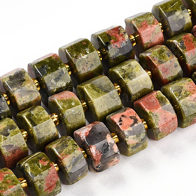 Природные Unakite бисер нитей G-T140-27-1