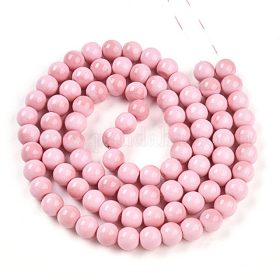 Выпечка окрашенные стеклянные бусины пряди X1-DGLA-N012-10mm-01-1