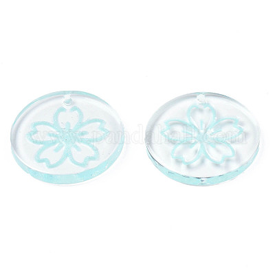 Прозрачные смоляные подвески RESI-N030-004B-1