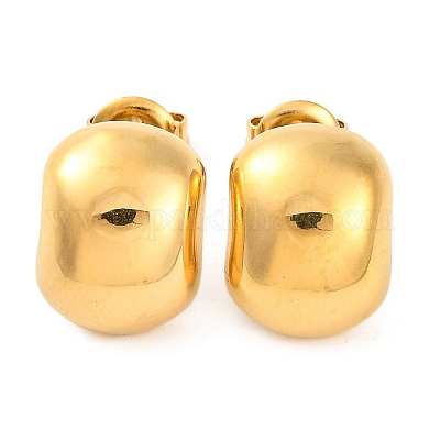 Серьги-гвоздики из нержавеющей стали 304 с ионным покрытием (IP) EJEW-G395-18G-1