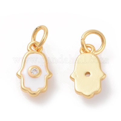 Латунь эмаль подвески ZIRC-I026-01G-1